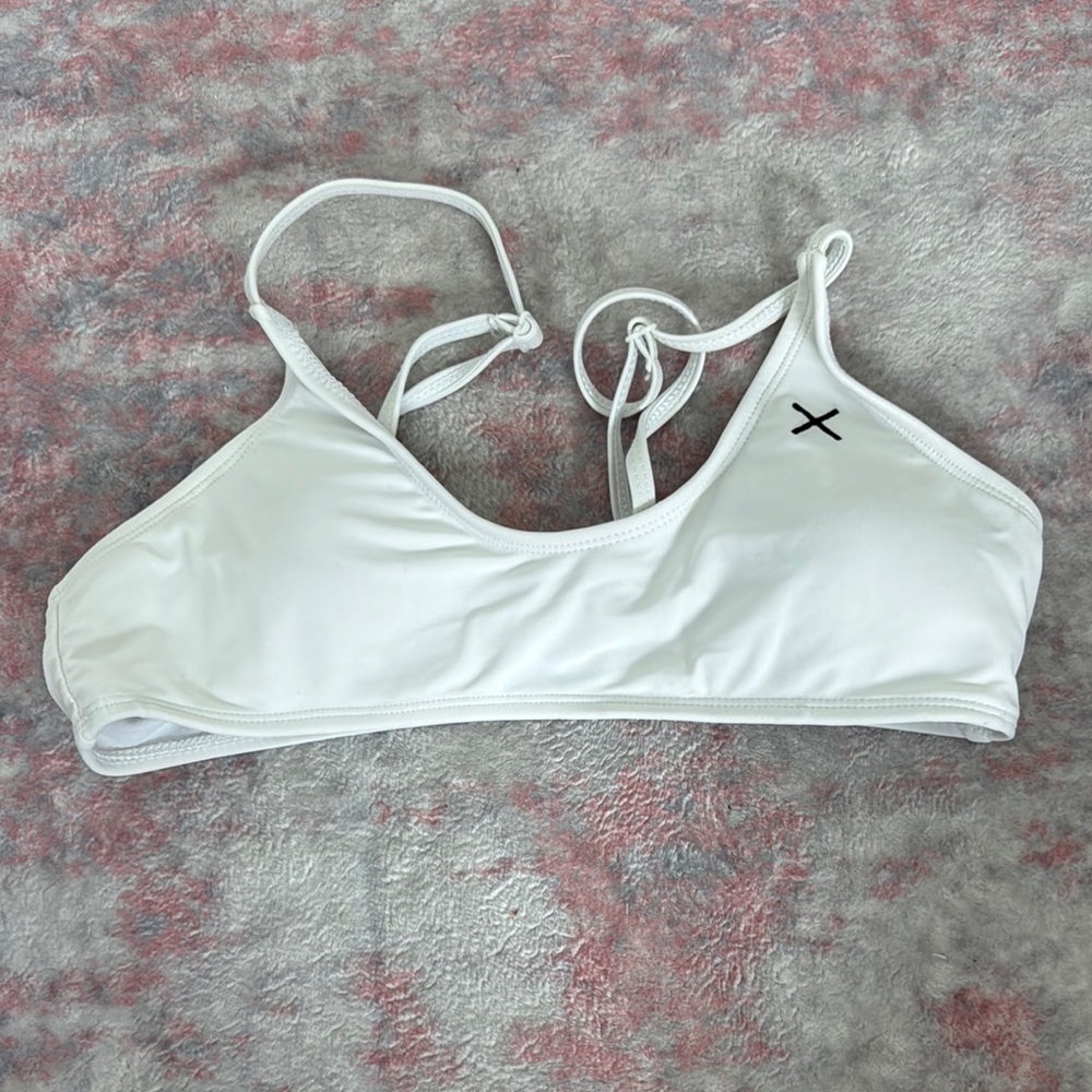 Boutine LA White Bikini Top Minimalist Swimwear